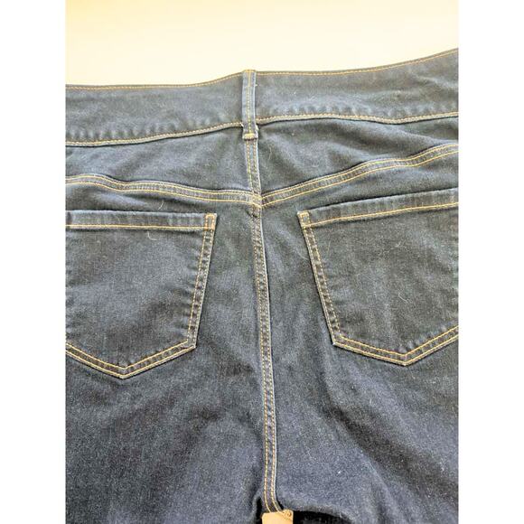 TORRID Skinny High Rise Jeggins Jean Dark Wash Button Front Stretch Sz 16 Short - Picture 8 of 11